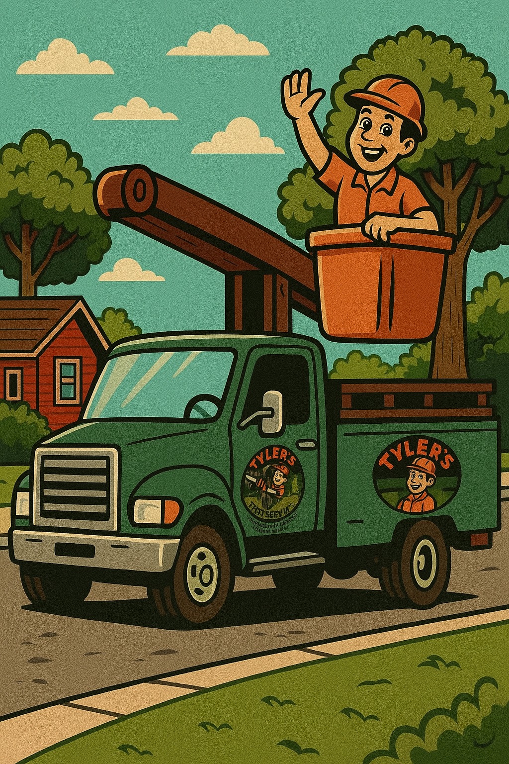 Tyler's Tree Service - Professional tree care with bucket truck and friendly service
